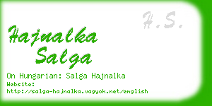 hajnalka salga business card